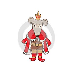 Mouse King Christmas cartoon illustration