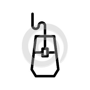 Mouse peripheral icon or logo illustrator