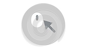 Mouse Pointer Click Icon, Digital Interaction Selection, vector design Generative AI