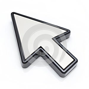 Mouse Pointer Icon 3D Rendering