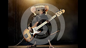 Mouse Rockstar On Stage