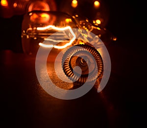 Mouse scroller wheel with incandescent light photograph