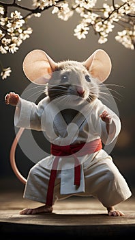 Mouse Sensei: Teaching the Art of Karate with Martial Arts Brilliance