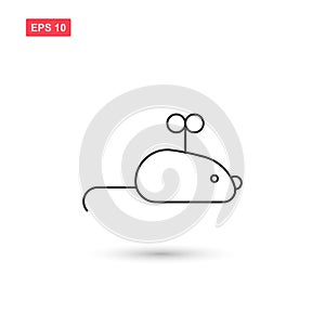 Mouse toy icon vector isolated