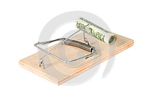 A mouse trap with money