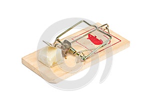 Mouse Trap on White Background