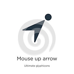 Mouse up arrow icon vector. Trendy flat mouse up arrow icon from ultimate glyphicons collection isolated on white background.