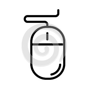 Mouse vector color line icon