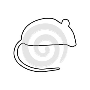 Mouse wild animal flat icon