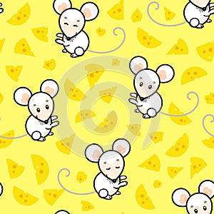 Mouses and Cheese Pattern for Babies