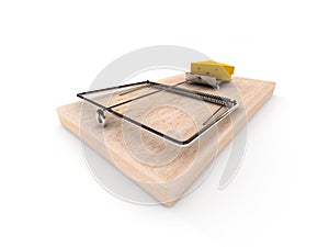 Mousetrap with cheese