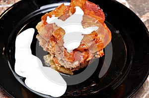 Moussaka-potatoes dish