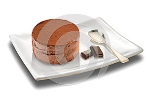 Mousse with chocolate photo