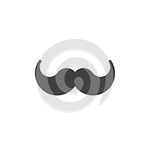 Moustache icon vector