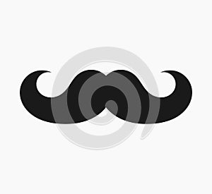 Moustache icon vector