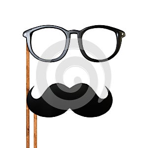Moustache isolated on white