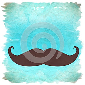 Moustache retro background