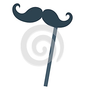 Moustache Vector Isolated Vector icons that can be easily modified and edit photo