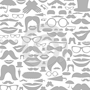 Moustaches a background photo