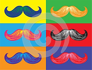 Moustaches in Colours photo