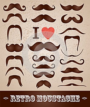 Moustaches set photo