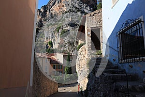 Moustiers-Sainte-Marie, a small Village in the mountains in French Provence