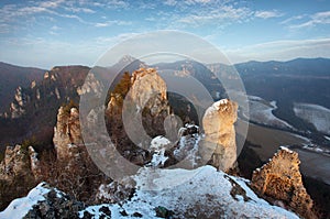 Moutain at autumn winter in Slovakia