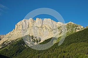 Moutain peak of grand veymont in the vercors in france