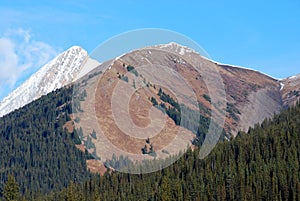 Moutain peaks in Rockies