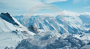 Moutain winter panorama