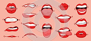 Mouth expressions facial