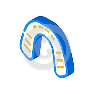 mouth guard isometric icon vector illustration