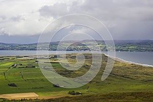 The mouth of Lough Foyle at Magilligan point in County Londonderry