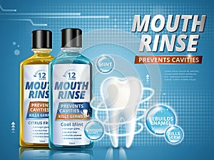 Mouth rinse ads