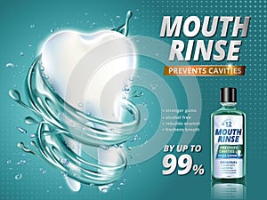 Mouth rinse ads