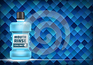 Mouth Rinse Design Cosmetics Product Template for Ads or Magazi