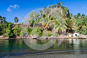 Mouth of Rio Miel river near Baracoa, Cu photo