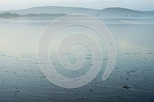 The mouth of the river at low tide