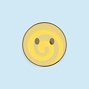 mouth to lock 2 colored line icon. Simple yellow and brown element illustration. mouth to lock concept outline symbol design from