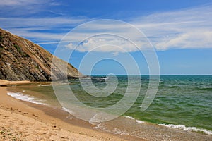 The mouth of the Veleka river at Sinemorets, Bulgaria