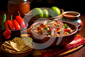 Sizzling Chicken Fajitas with Peppers and Lime