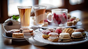 French Patisseries Delight - Macarons, Croissants, Eclairs & Espresso photo