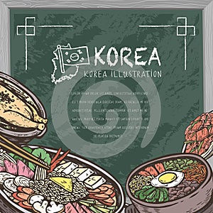 Mouth-watering Korean food