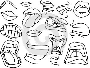 Mouths Stock photo