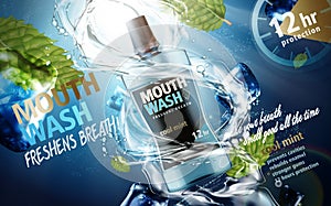Mouthwash product ad