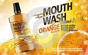 Mouthwash product ad