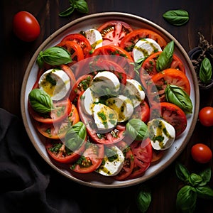 Mouthwatering Caprese: Freshness Captured Artfully