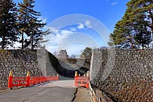 MouTsuruga Castle (Wakamatsu castle) a concrete replica of 14th-century castle