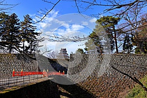 MouTsuruga Castle (Wakamatsu castle) a concrete replica of 14th-century castle