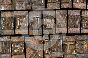 movable type alphabet set photo